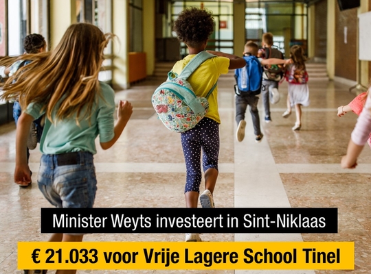 Ben Weyts investeert in vrije lagere school in Sinaa